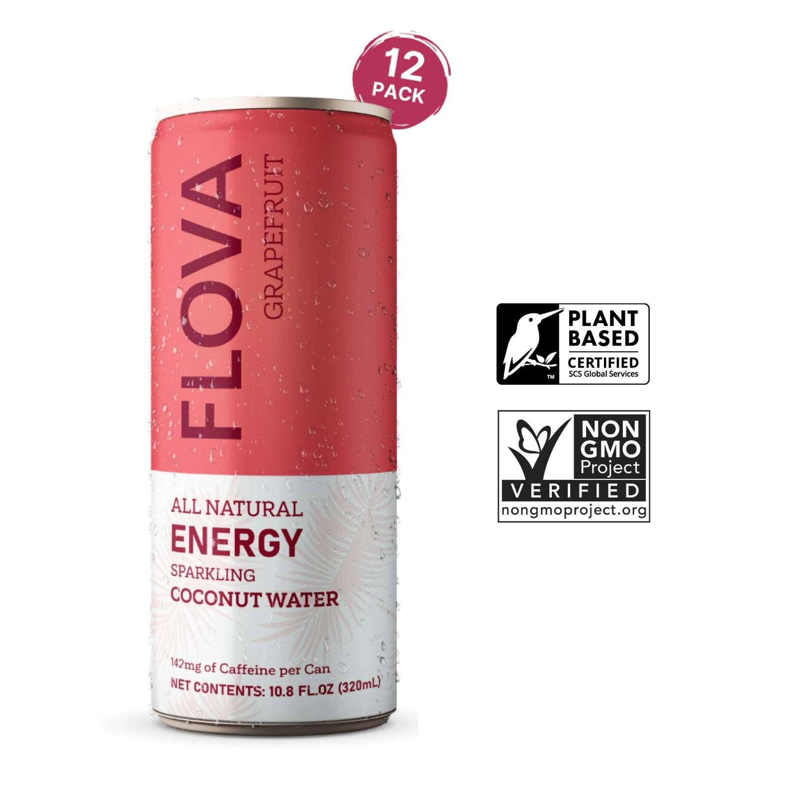 Coconut Water Energy Drink, 550mg+ Electrolyes and 142mg Caffeine